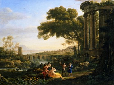 Paisaje con Ninfa y Sátiro Bailando de Claude Lorrain